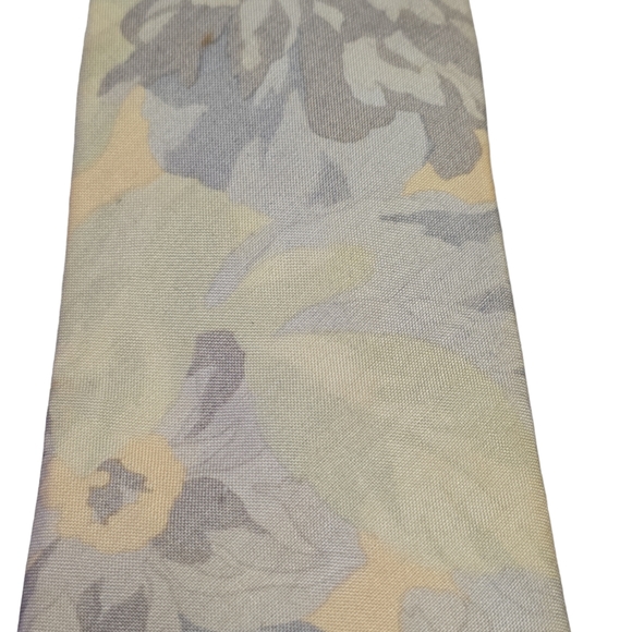 Vintage 100% Cotton Countess Mara Yellow Two Tone Necktie - Picture 2 of 4